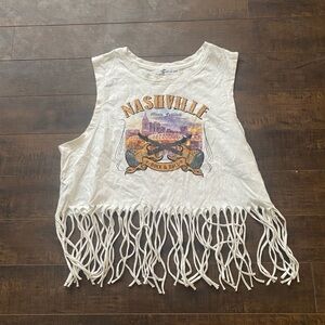 Nashville Festival Crop top with Fringe